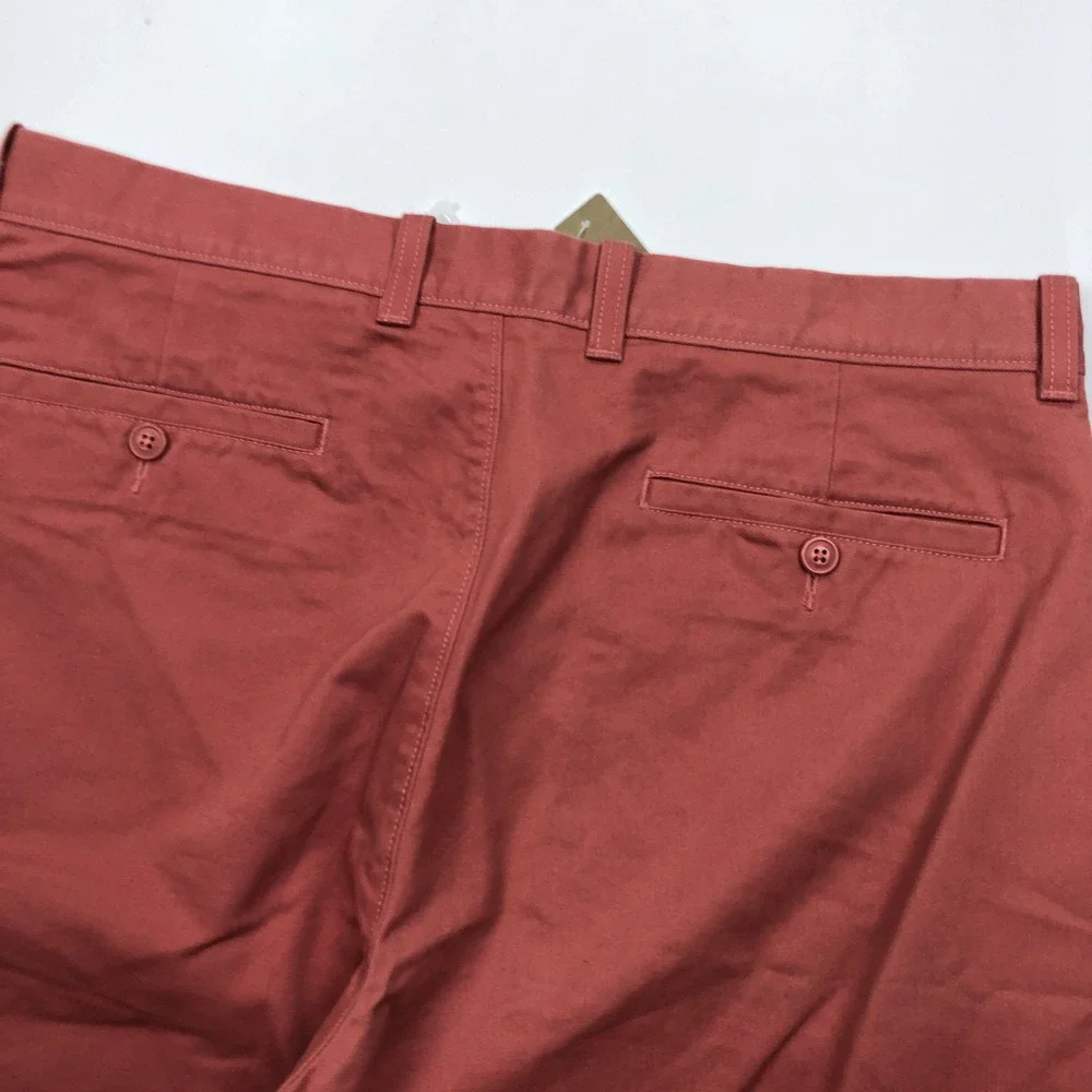 J Crew 1040 Athletic Tapered Stretch Chino Pant Men 34x36 Nantucket Red Pink NEW